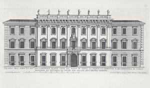 View of the Facade of Palazzo Chigi, Rome