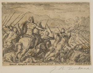 Acron Attacking Romulus by Giovanni Battista Fontana