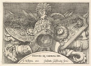 Plate 3: Trophies of Roman Arms from Decorations Above the Windows on the Second Floor, 1656