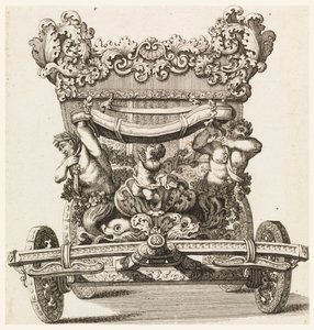 Front View of the First Carriage (1686 of Lord Castlemaine by Andrea Cornelly after Ciro Ferri, 1687-1700) by Giovanni Battista Lenardi