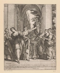 Saint Viviane Refuses to Sacrifice to Pagan Gods