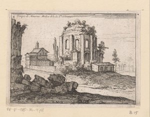 Ruins of the Temple of Minerva Medica in a Landscape (Views of Rome)