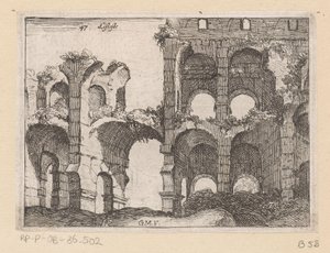 Ruins of the Colosseum in Rome (Views of Rome) by Giovanni Battista Mercati