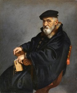 Portrait of a Seated Old Man by Giovanni Battista Moroni