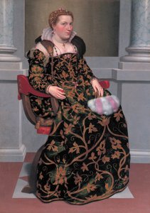 Portrait of Isotta Brembati Grumelli by Giovanni Battista Moroni