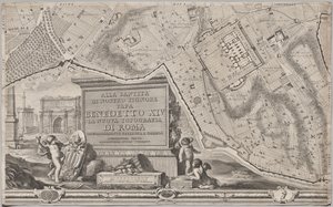 Nuova pianta di Roma by Giambattista Nolli, 1748, known as La Pianta Grande di Roma by Giovanni Battista Nolli