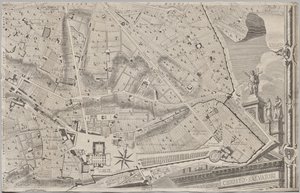 Nuova pianta di Roma by Giambattista Nolli, 1748, known as La Pianta Grande di Roma by Giovanni Battista Nolli