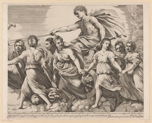 Apollo and Aurora (Right Part) by Giovanni Battista Pasqualini
