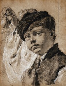 A Boy Holding a Lemon