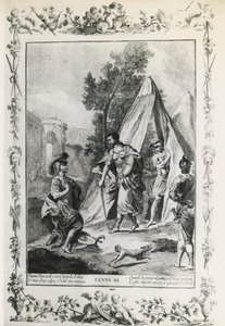 Jerusalem Delivered, canto III, illustration for poem by Torquato Tasso by Giovanni Battista Piazzetta