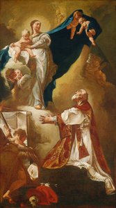 Madonna and Child Appearing to Saint Philip Neri by Giovanni Battista Piazzetta