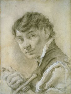 Portrait of a Young Man Holding a Sword, c.1735