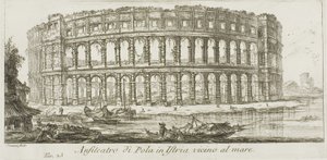 Amphitheater of Pola in Istria Near the Sea, Plate 23 from Some Views of Triumphal Arches and Other Monuments by Giovanni Battista Piranesi