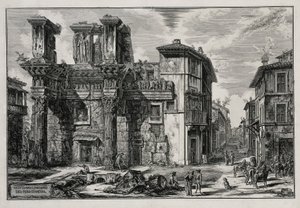 View of the Remains of the Forum of Nerva in Rome (from: Vedute di Roma) by Giovanni Battista Piranesi