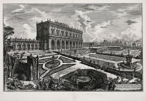 View of the Villa Albani before the Porta Salaria (from: Views of Rome) by Giovanni Battista Piranesi