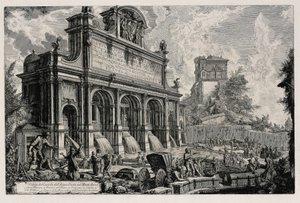 View of the Fountainhead Acqua Paola on the Janiculum (from: Views of Rome) by Giovanni Battista Piranesi