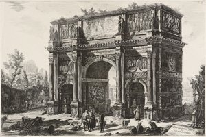 View of the Arch of Constantine by Giovanni Battista Piranesi