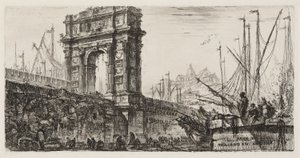 Arch of Trajan in Ancona, Plate 28 from Some Views of Triumphal Arches and Other Monuments by Giovanni Battista Piranesi