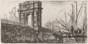 Arch of Trajan in Ancona by Giovanni Battista Piranesi