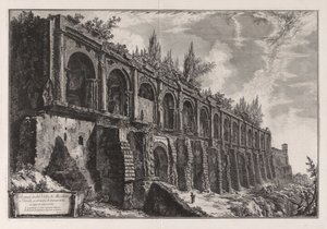 Remains of the Villa of Maecenas at Tivoli, from Views of Rome by Giovanni Battista Piranesi