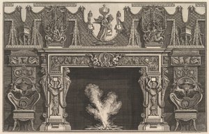 Bird in Shell at the Center of the Lintel, with a Frieze of Trophies, Surmounted by an, 1769 by Giovanni Battista Piranesi