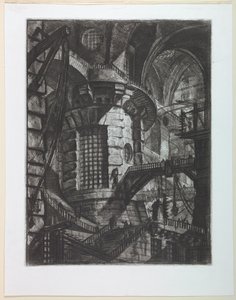 Carceri Series, Plate III by Giovanni Battista Piranesi