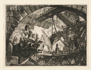 Carceri, X: Prisoners on a Projecting Platform by Giovanni Battista Piranesi
