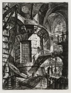 Imaginary Prisons: Cylindrical Tower by Giovanni Battista Piranesi