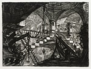 The Arch with the Shell Ornament (Plate 11 in: Carceri d