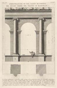 Elevation and Plan of the Second-Order Portico at the Theater of Marcellus, 1756