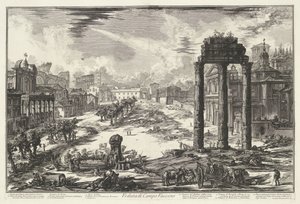 Roman Forum in Rome by Giovanni Battista Piranesi