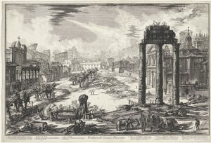 Forum Romanum in Rome by Giovanni Battista Piranesi
