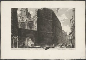 Forum of Augustus in Rome by Giovanni Battista Piranesi