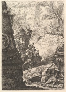 Frontispiece: Prima Parte di Architetture e Prospettive, Rome, ca. 1750 by Giovanni Battista Piranesi