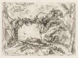 Groteschi: Ruins with Skulls and a Smoking Vase by Giovanni Battista Piranesi