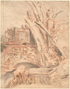 Grottesco with the Tomb of Nero by Giovanni Battista Piranesi