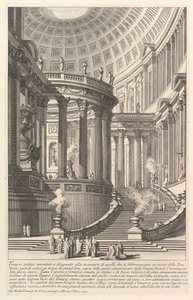 Imaginary Ancient Temple Designed in the Style of Those Built in Honor of the Goddess
