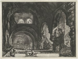 Interior of the Temple of Hercules Victor in Tivoli (Views of Rome)