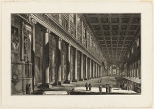 Interior View of the Basilica of S. Maria Maggiore, from Views of Rome by Giovanni Battista Piranesi