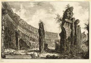 Interior View of the Flavian Amphitheater, called the Colosseum, from Views of Rome by Giovanni Battista Piranesi