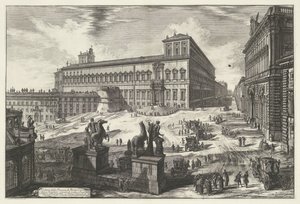 Piazza del Quirinale in Rome by Giovanni Battista Piranesi