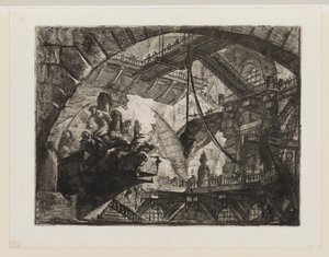 Prisoners on a Projecting Platform by Giovanni Battista Piranesi
