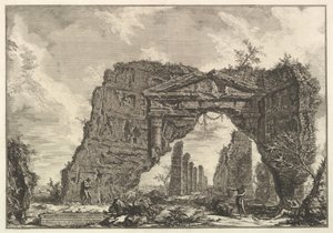 Remains of a Covered Portico in a Villa of Domitian by Giovanni Battista Piranesi