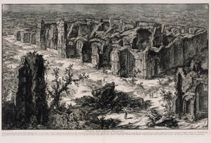 Ruins of the Baths of Caracalla (from: Views of Rome) by Giovanni Battista Piranesi