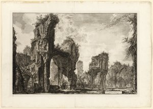 Ruins of the Xystus, the Central Hall of the Antonine Baths, from Views of Rome by Giovanni Battista Piranesi
