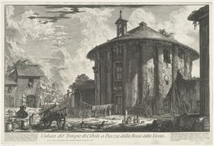Temple of Hercules Invictus in Rome (Views of Rome series) by Giovanni Battista Piranesi
