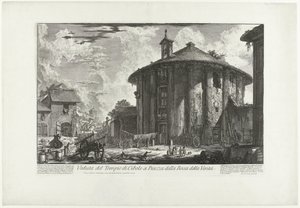 Temple of Hercules Invictus in Rome (Views of Rome series) by Giovanni Battista Piranesi