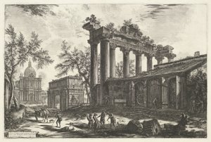 Temple of Saturn in Rome (Views of Rome) by Giovanni Battista Piranesi