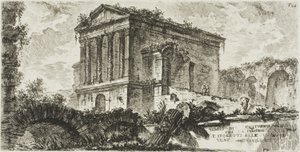 Temple of Clitumnus between Foligno and Spoleto, plate 26 from Some Views of Triumphal Arches and other monuments by Giovanni Battista Piranesi