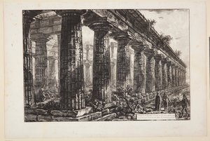 Temple of Neptune at Paestum, Seen from the Side and Drawn Larger than in the First Plate by Giovanni Battista Piranesi